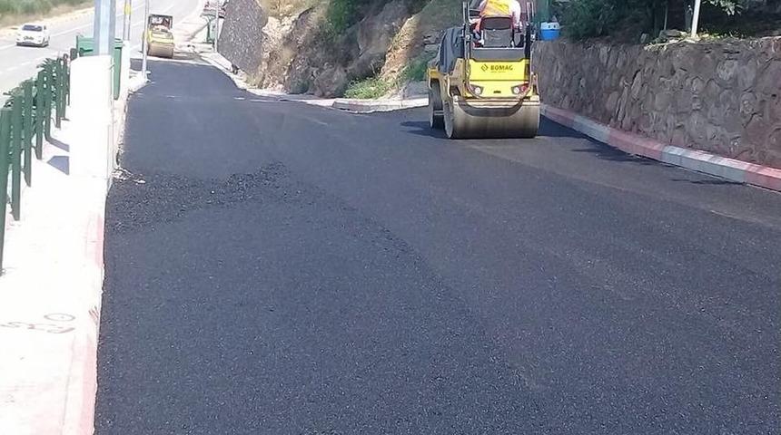 K&ouml;rfez Belediyesi&rsquo;nin Asfalt &Ccedil;alışmaları Devam Ediyor