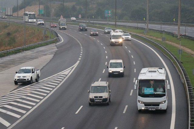 Bolu’da Bayram Trafiği Yoğunluğu Artıyor