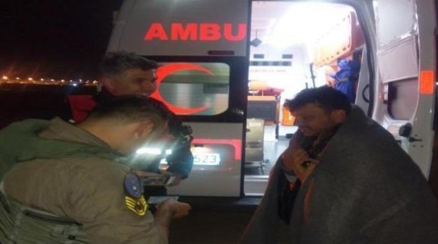 Yatta Mahsur Kalan Şahıs Helikopterle Kurtarıldı