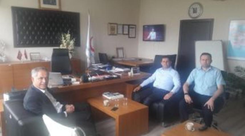 Başkan Yaman, İl Sağlık Müdürü Öztop İle Bir Araya Geldi