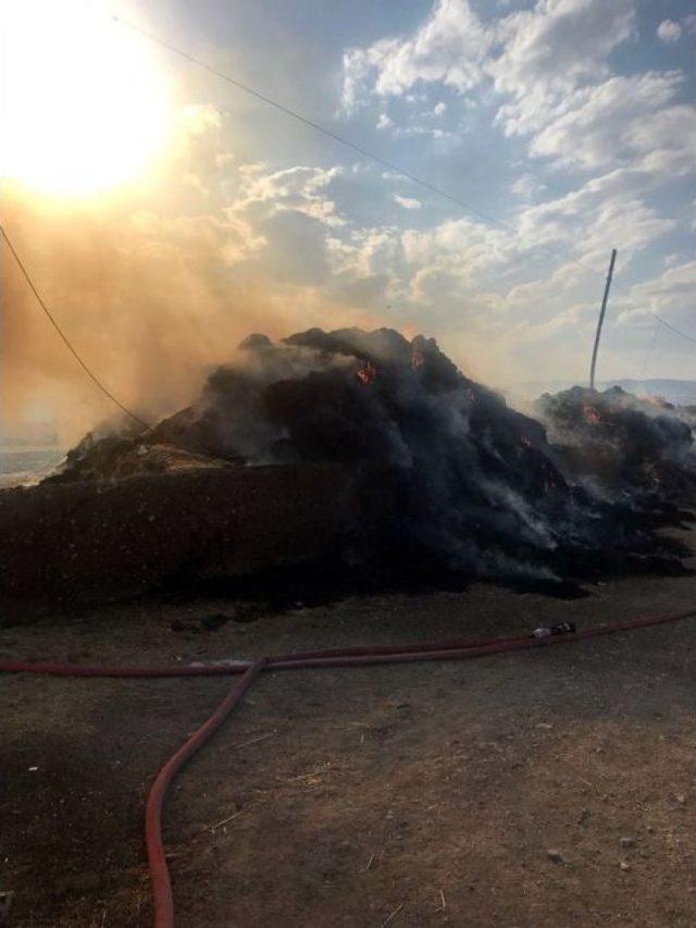 Erzurum’da Korkutan Ot Yangını