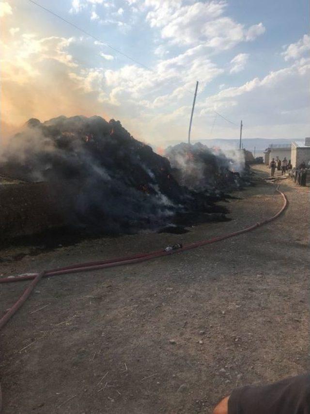 Erzurum’da Korkutan Ot Yangını