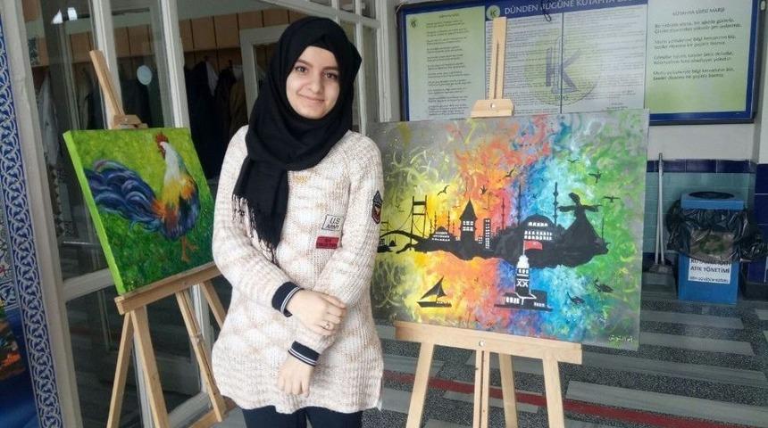 Iraklı Genç Kız Savaş Anılarını Unutmak İçin Resim Yapıyor