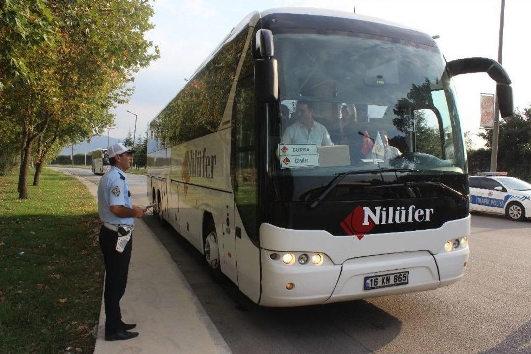 Bayram &Ouml;nces Yolcu Otob&uuml;slerine Şok Denetim