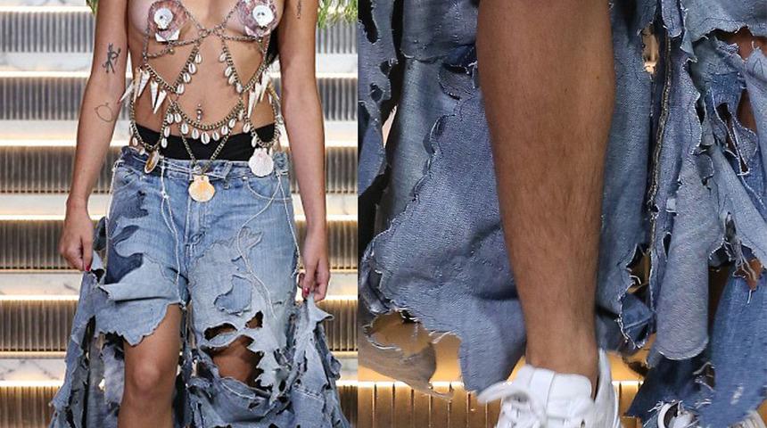  Madonna'nın kızı annesini aratmadı! Podyuma bacak kıllarıyla damga vurdu