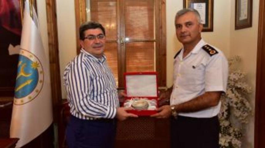Jandarma Albay Yıldız’dan Başkan Can’a Veda Ziyareti