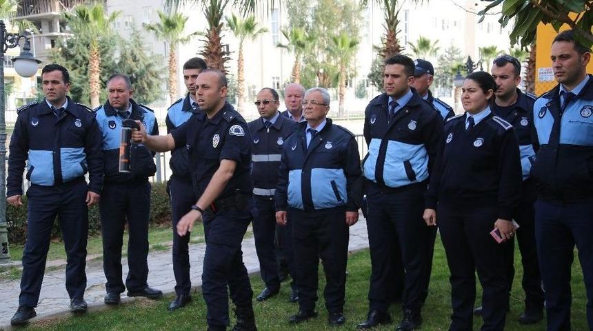 Erdemli Belediyesi Zabıtalarına Uygulamalı Biber Gazı Eğitimi