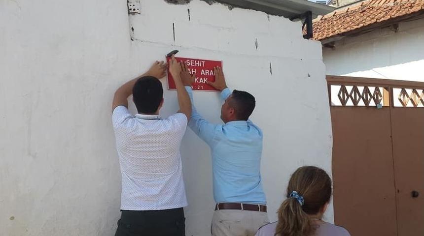 Şehidin Adı Doğup Büyüdüğü Sokakta Yaşayacak