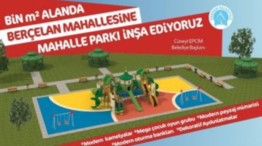Hakkari Belediyesinden Park &Ccedil;alışması