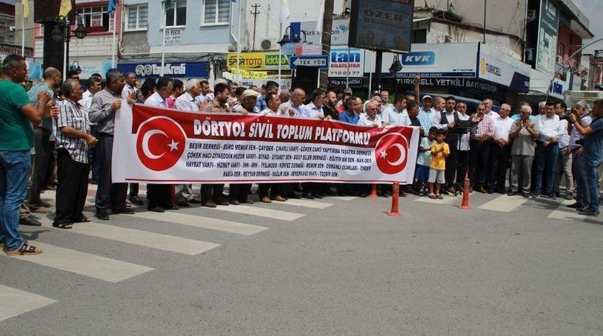 Dörtyol’da 25 Stk’dan “türk Lirasına Sahip Çıkıyoruz, Devletimizin Yanındayız” Açıklaması