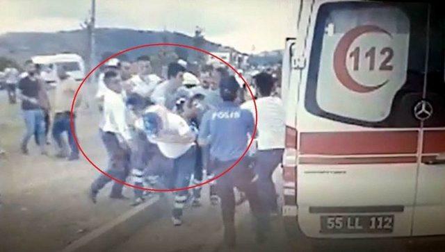 112 Personeline Saldırı Anının Görüntüleri Ortaya Çıktı