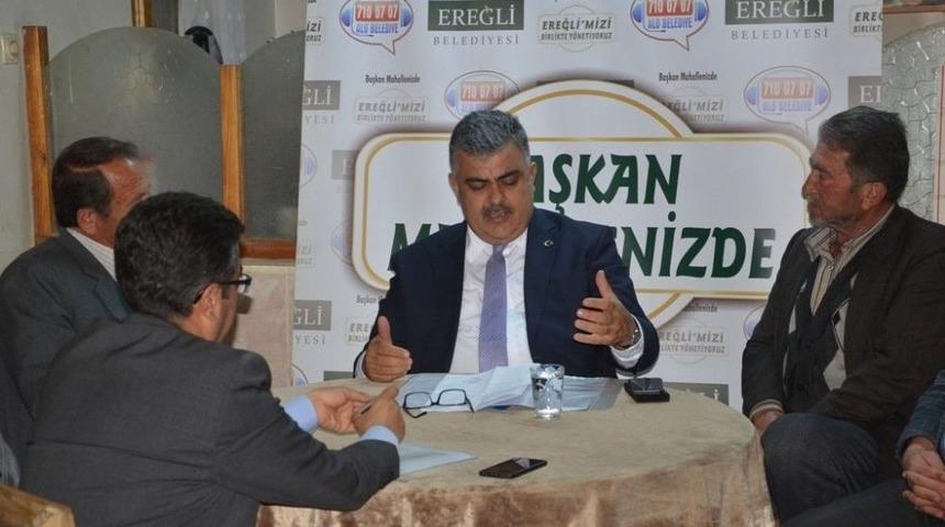 Başkan &Ouml;zg&uuml;ven: Mahalle Ziyaretlerini S&uuml;rd&uuml;r&uuml;yor
