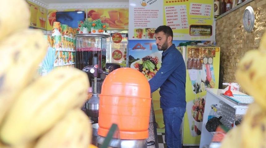 Gaziantep&rsquo;te Doğal Meyve Suyu Tercih Ediliyor
