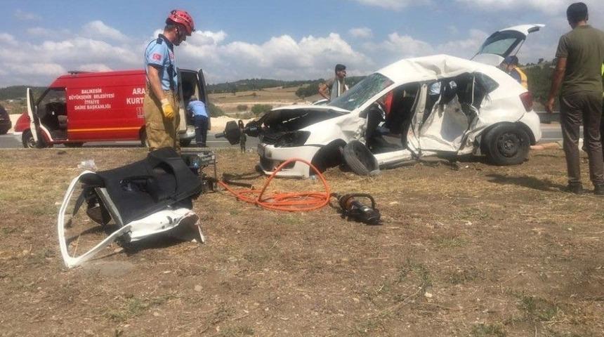 Balıkesir&rsquo;deki Kazada 1 Kişi Hayatını Kaybetti
