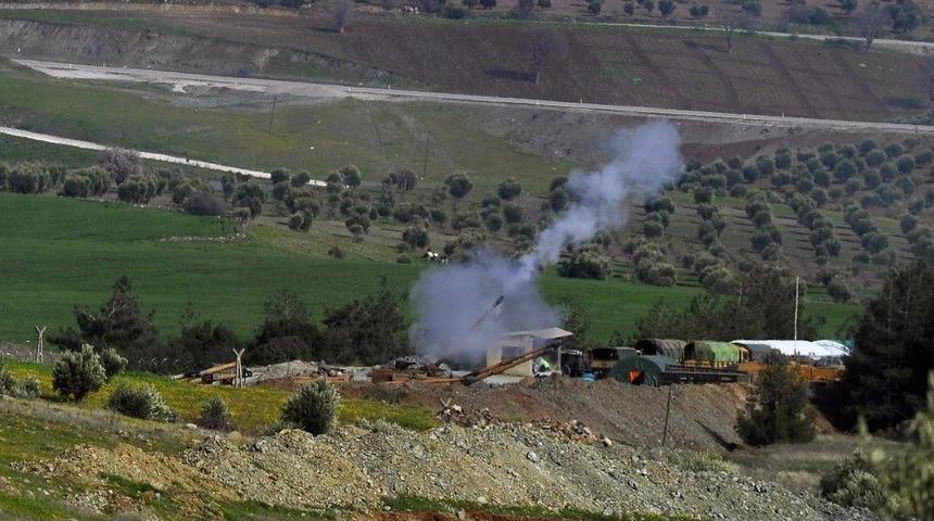 Afrin Ve &Ccedil;evresi Yoğun Şekilde Top Atışına Tutuldu
