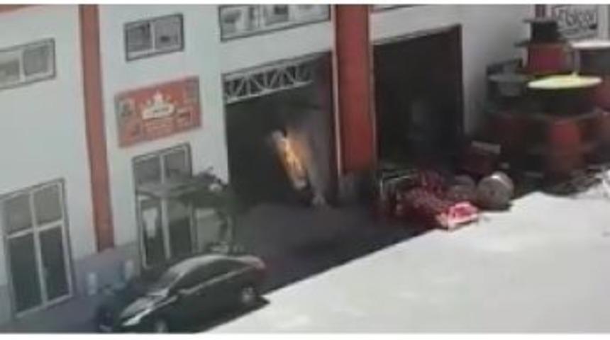 Kaynak Yaparken Sünger Deposunu Böyle Yaktılar