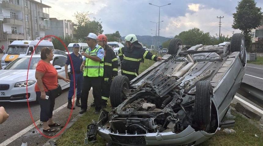 Eşinin Kazasına Denk Gelince Şoke Oldu