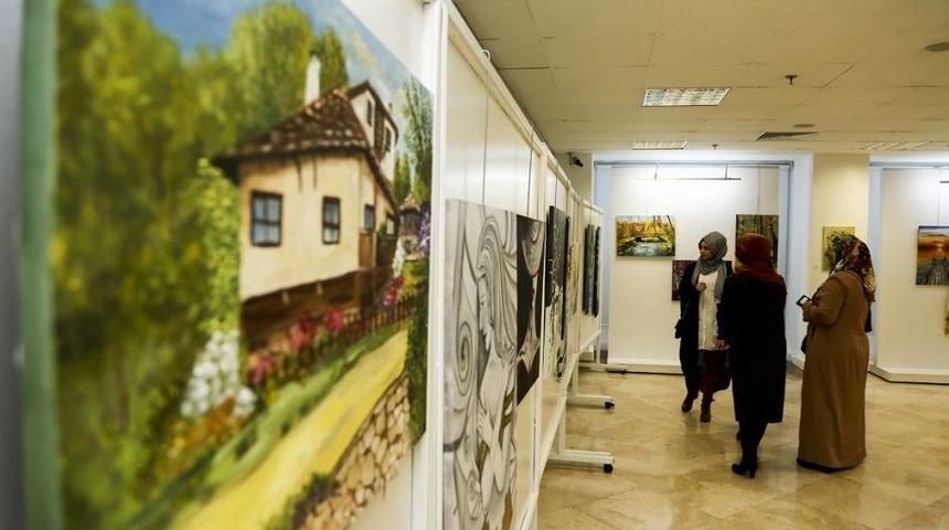 Kadın Sanat&ccedil;ılardan Karma Resim Sergisi