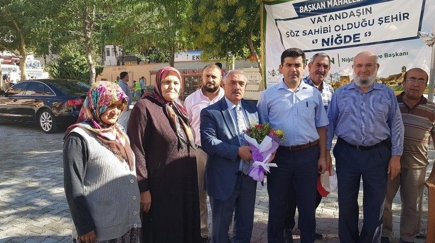 Niğde Belediyesi Hizmet &Ccedil;adırı Şehitler Mahallesi&rsquo;nde