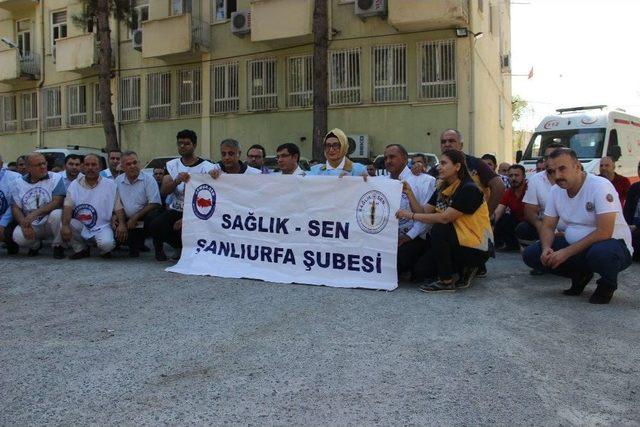 Şanlıurfa’da Sağlık Çalışanlarına Yönelik Şiddete Tepki