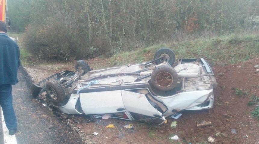 Takla Atan Ara&ccedil;tan Burnu Bile Kanamadan &Ccedil;ıktı