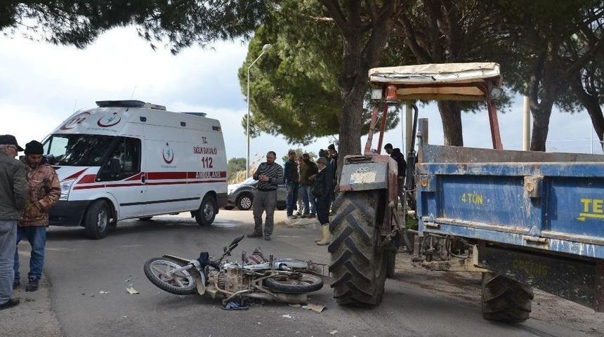 Saruhanlı&rsquo;da Trafik Kazası: 1 Yaralı