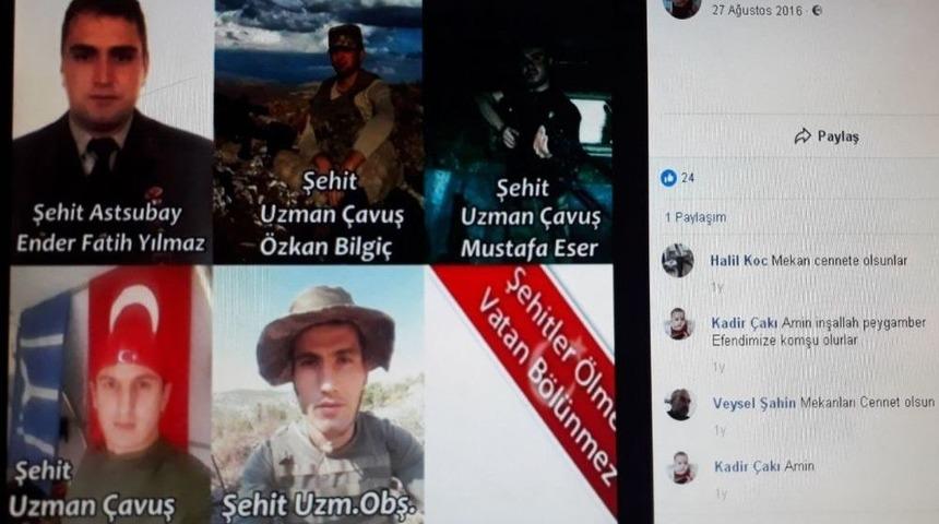 Şehit Ateşi Amasya&rsquo;ya D&uuml;şt&uuml;