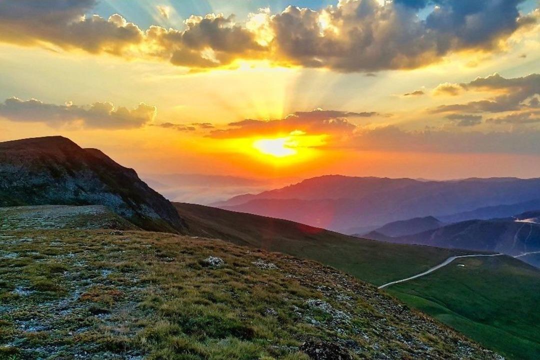 Zigana Dağında Eşsiz G&uuml;nbatımı Manzaraları