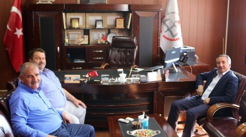 Rekt&ouml;r Karabulut&rsquo;tan Milli Eğitim M&uuml;d&uuml;r&uuml; Turan&rsquo;a Ziyaret