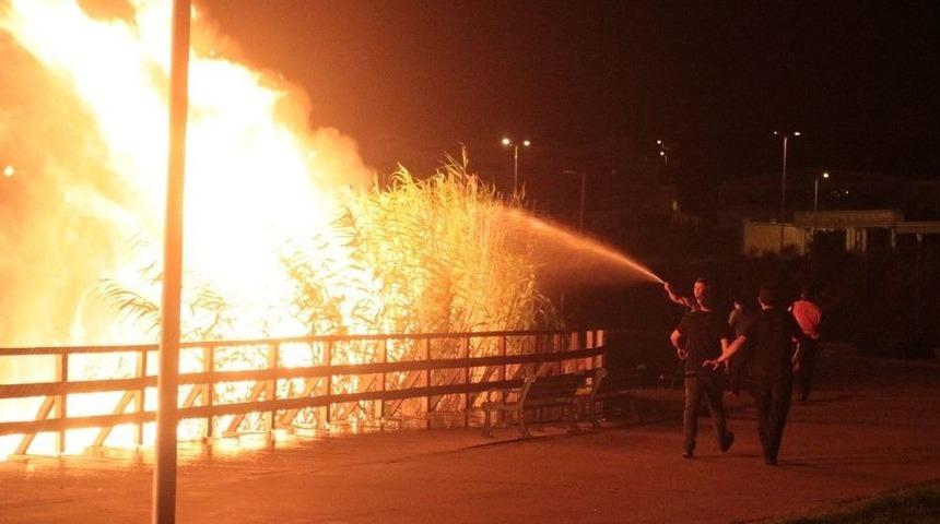 Ankara&rsquo;da Korkutan Yangın