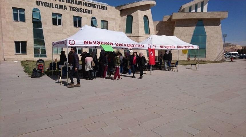 Nevü Öğrencileri Zeytin Dalı Harekatı’na Destek İçin Kermes Düzenledi