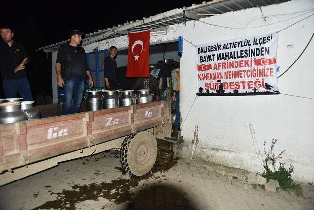 Süt Gelirini Mehmetçik İçin Bağışladılar