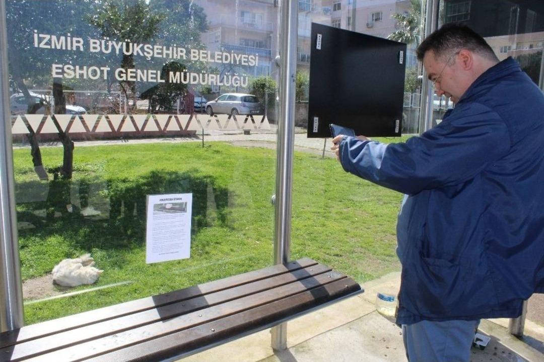 (&ouml;zel Haber) Durakta İstenmeyen Kedi İ&ccedil;in Yazı Astı, Paylaşım Rekoru Kırdı