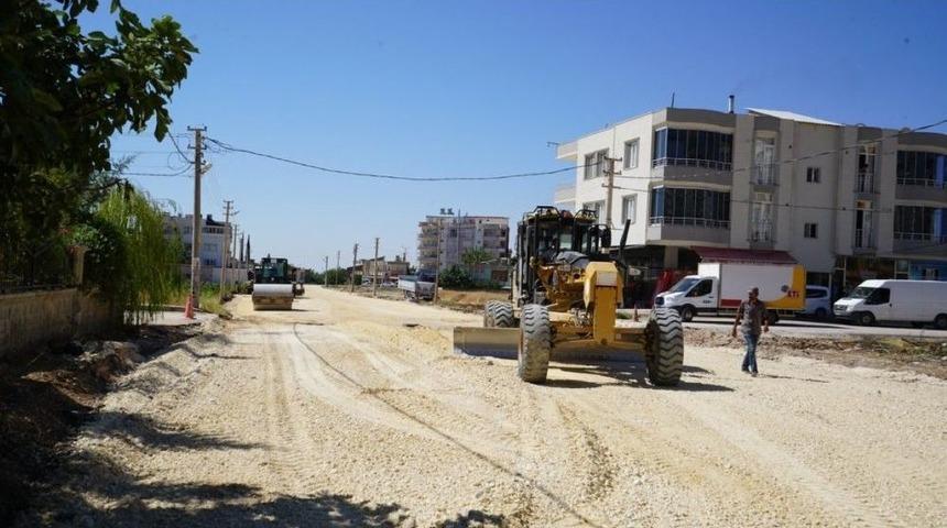 Petrol Mahallesinde Asfalt &Ouml;ncesi Hazırlık &Ccedil;alışması