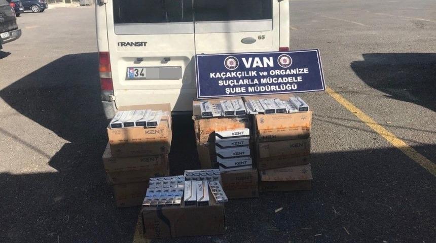 Van’da 5 Bin 500 Paket Kaçak Sigara Ele Geçirildi