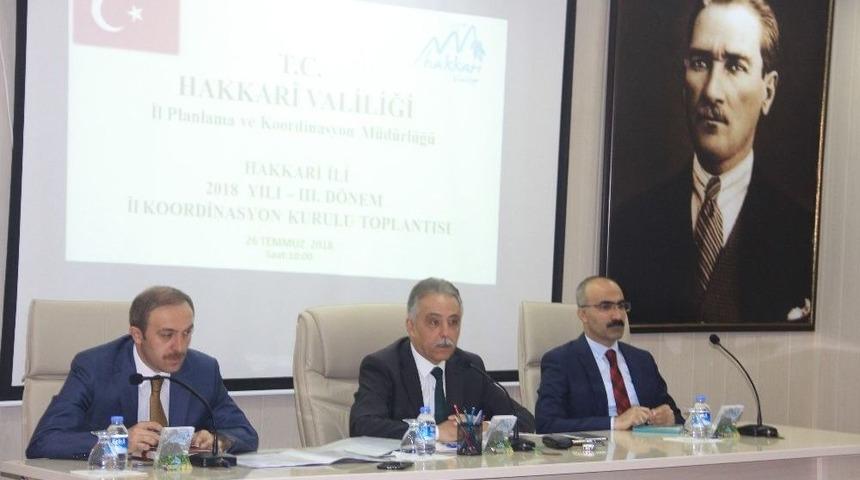 Hakkari&rsquo;de &lsquo;ilk Koordinasyon Kurulu&rsquo; Toplantısı