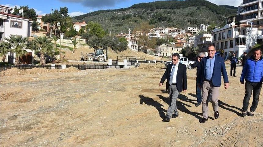 Başkan Saka Altınoluk&rsquo;ta Yapılan &Ccedil;alışmaları Denetledi