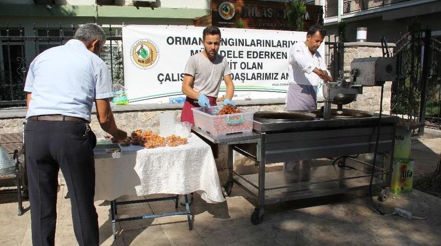 Milas’ta Orman Şehitleri İçin Lokma Dağıtıldı
