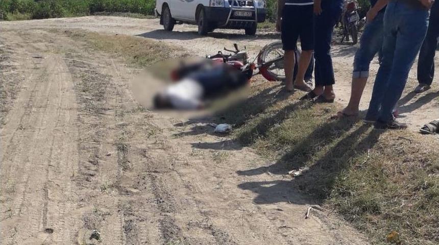 Direksiyon Hakimiyetini Kaybeden Motosiklet S&uuml;r&uuml;c&uuml;s&uuml; Yola D&uuml;şerek &Ouml;ld&uuml;