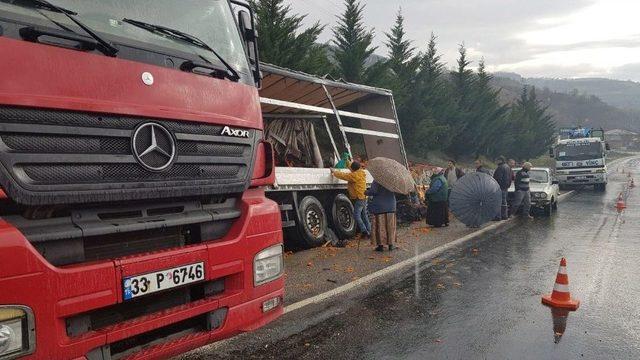 26 Ton Mandalinayı Köylüler Topladı