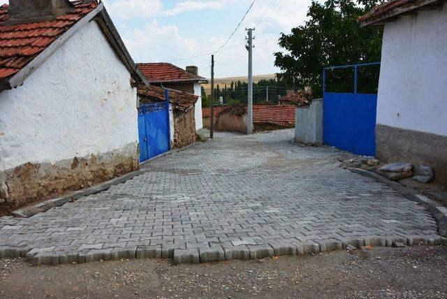 Seyitgazi’de Kilit Taş Döşeme Çalışması 1