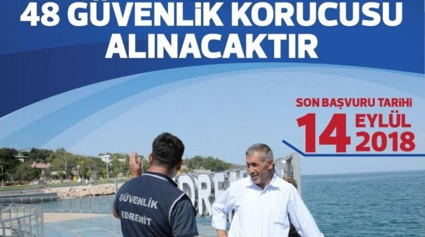 Edremit&rsquo;te 48 G&uuml;venlik Korucusu Alınacak
