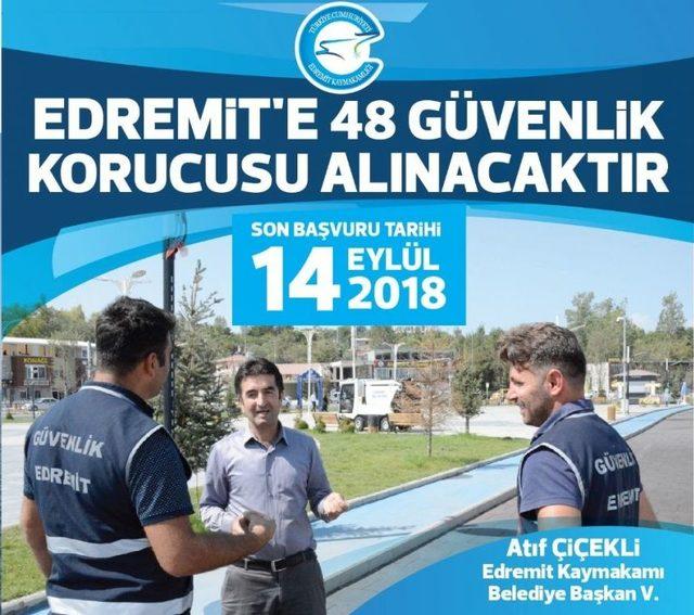 Edremit’te 48 Güvenlik Korucusu Alınacak