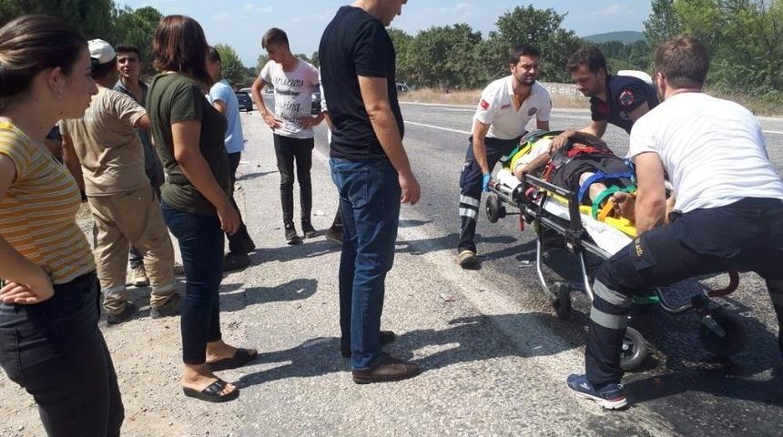 Çan’da Trafik Kazası: 1 Yaralı