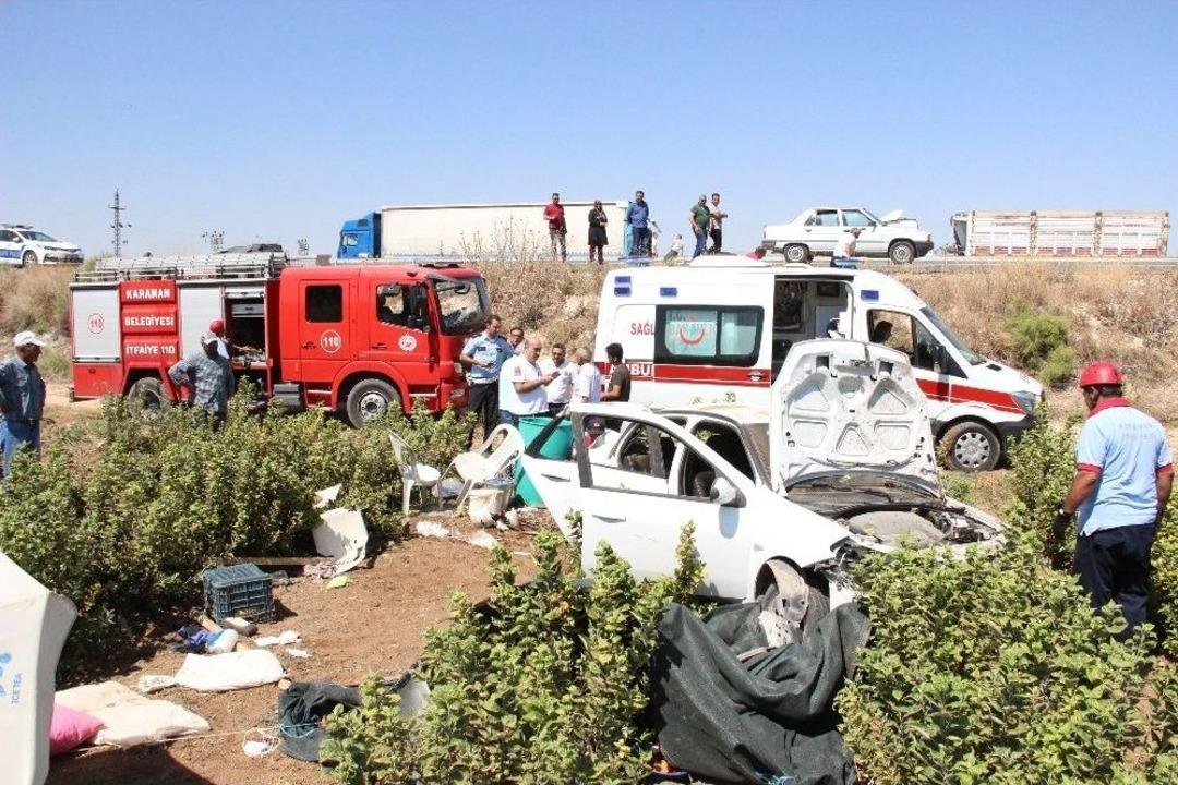 Otomobil Fidanlığa U&ccedil;tu: 2&rsquo;si &Ccedil;ocuk 5 Yaralı