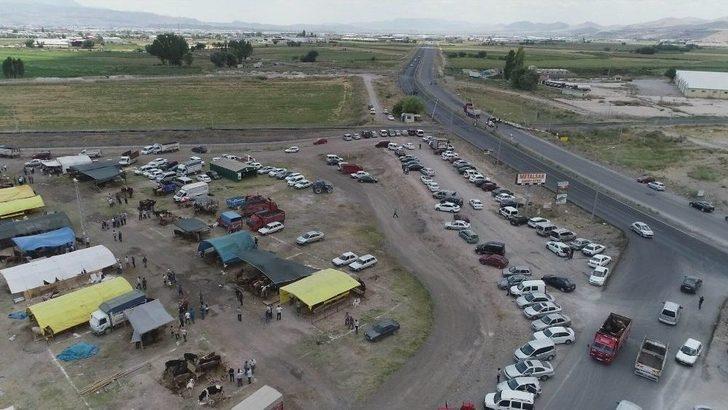 Kurban Pazarındaki Hareketlilik Havadan Görüntülendi G4