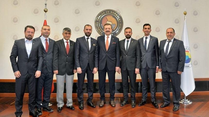 Kitso Y&ouml;netim Kurulu Tobb Başkanı Hisarcıklıoğlu İle Bir Araya Geldi