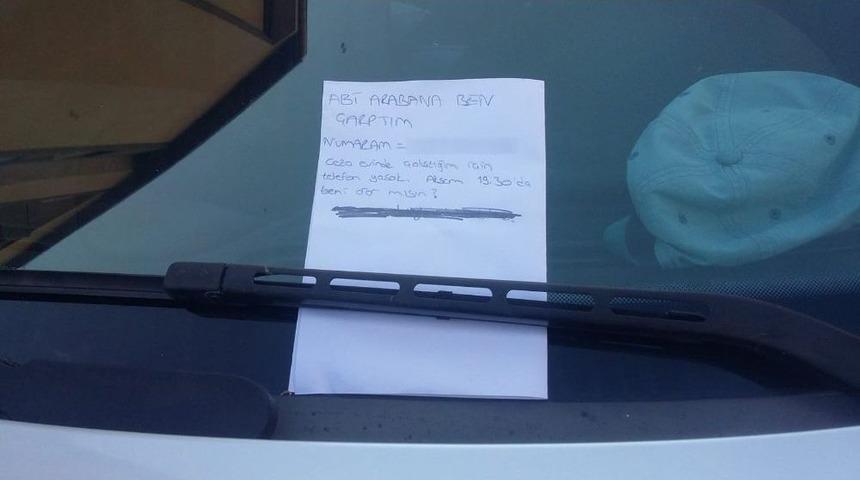 Isparta&rsquo;da İlgin&ccedil; Kaza Notu: &ldquo;abi Arabana Ben &Ccedil;arptım, 19.30&rsquo;da Beni Arar Mısın?&rdquo;