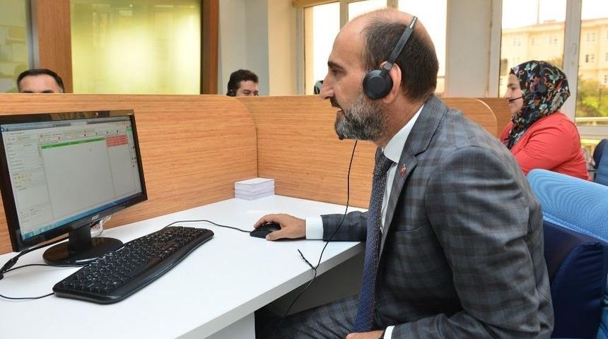 Başkanın Çağrı Merkezi Mesaisi