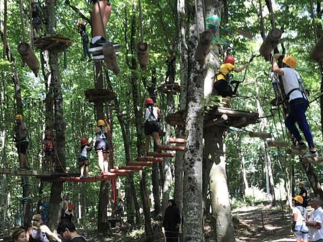 Adrenalin Tutkunlarının Adresi Kemerburgaz’daki Macera Parkı